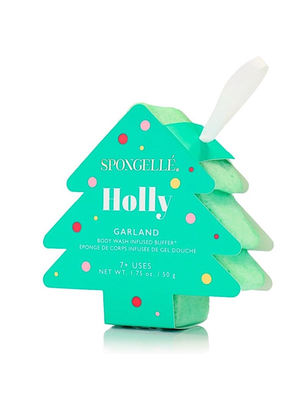Spongelle Limited Edition Holly Garland Holiday Tree Ornament, 1.75 oz / 50 g